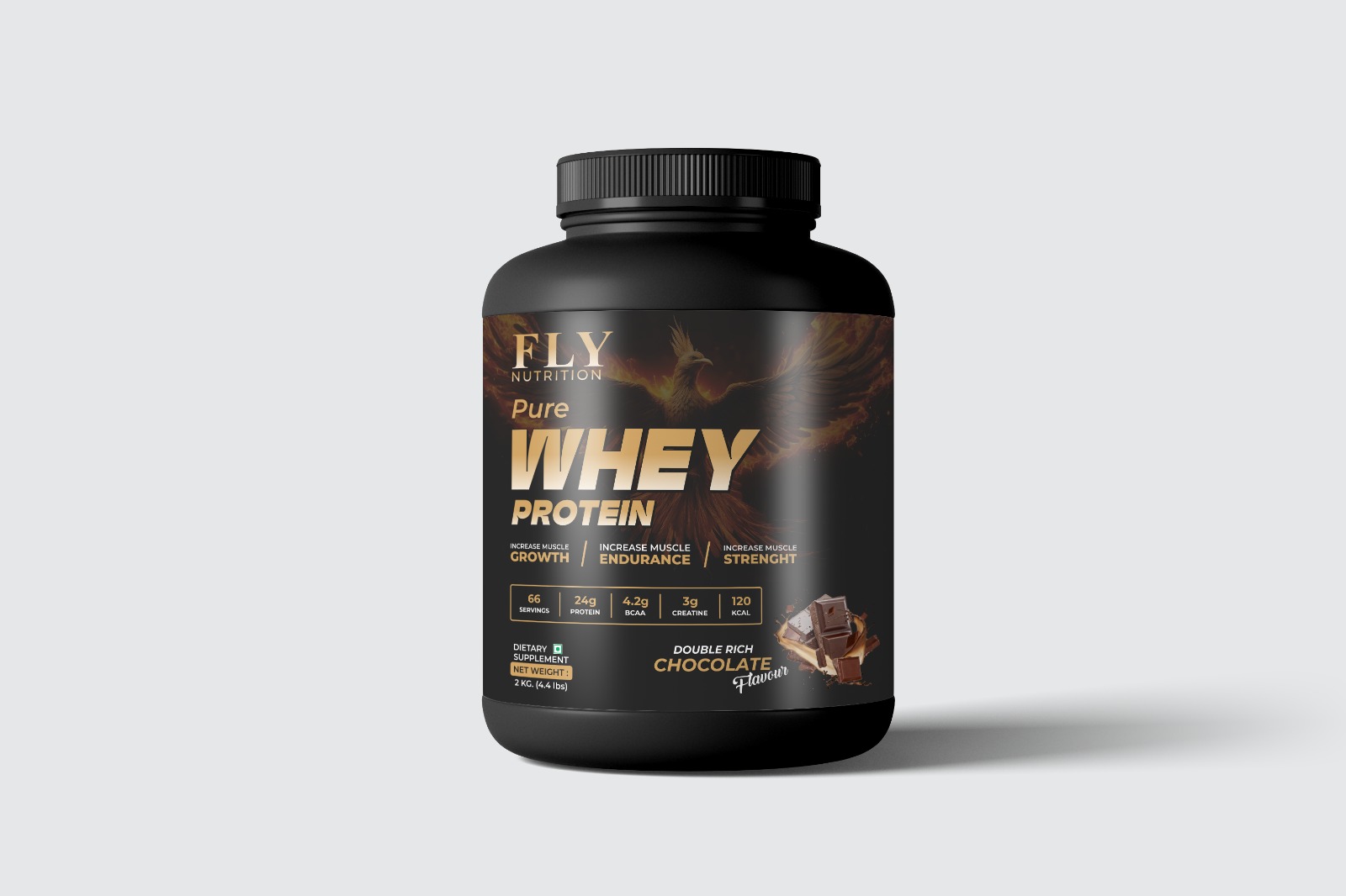 Nutralife Whey Protein Chocolate Flavor 2kg - Premium Quality Muscle Building Supplement