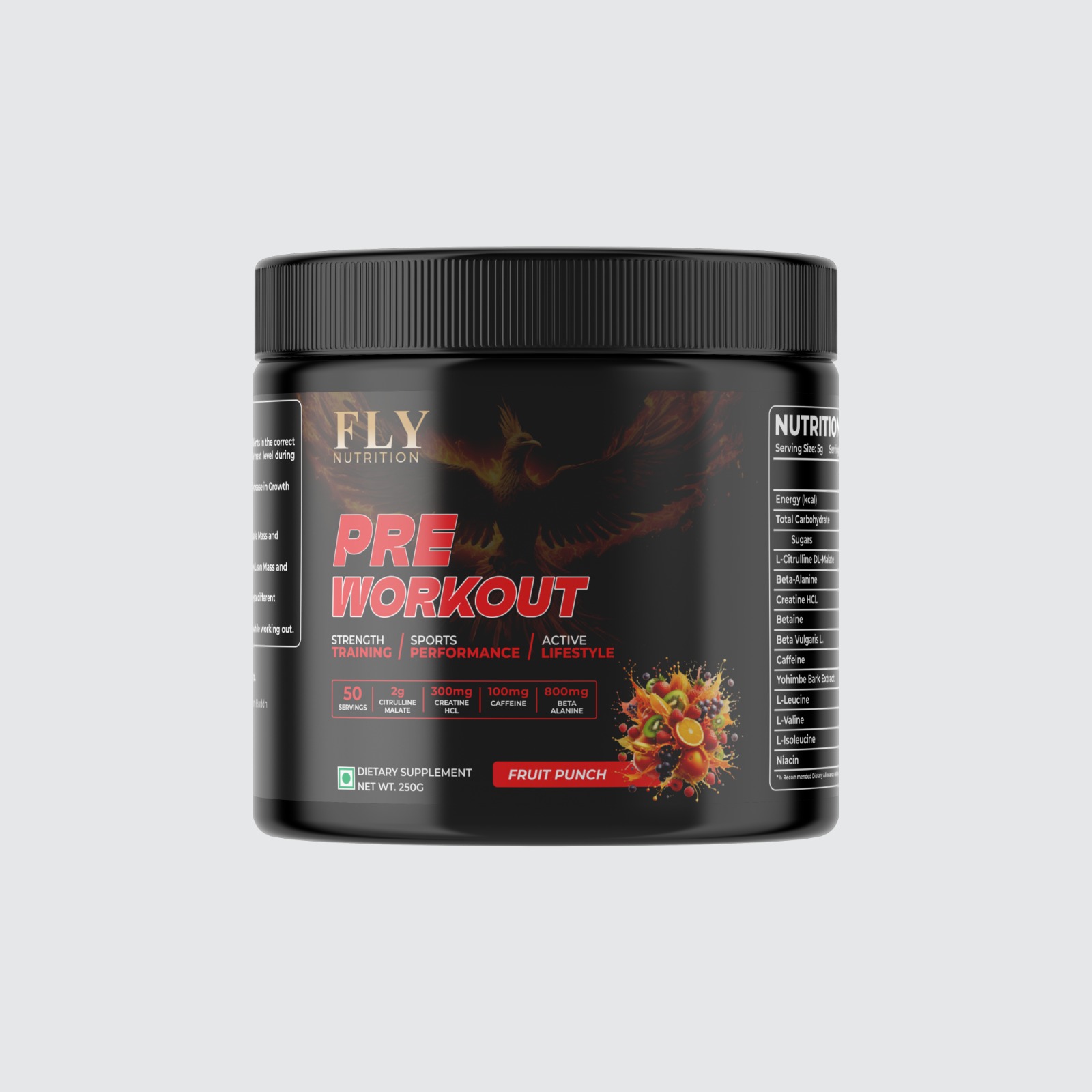 Nutralife Pre-Workout Fruit Punch Flavor - High Performance Training Supplement