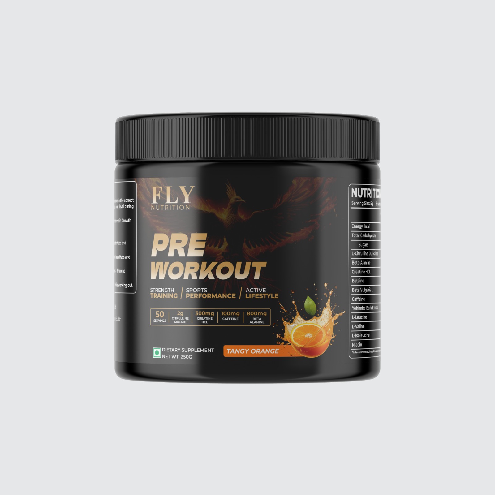 Nutralife Pre-Workout Tangy Orange Flavor - Energy Boost Supplement